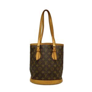 Auth LOUIS VUITTON Petit Bucket M42238 Monogram - FL0012 Shoulder Bag